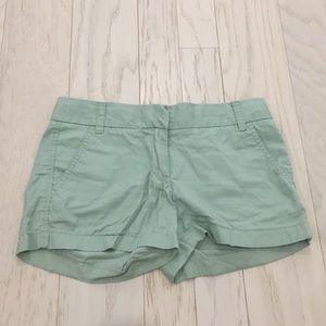 J. Crew Chino shorts - Mint Green - size 0